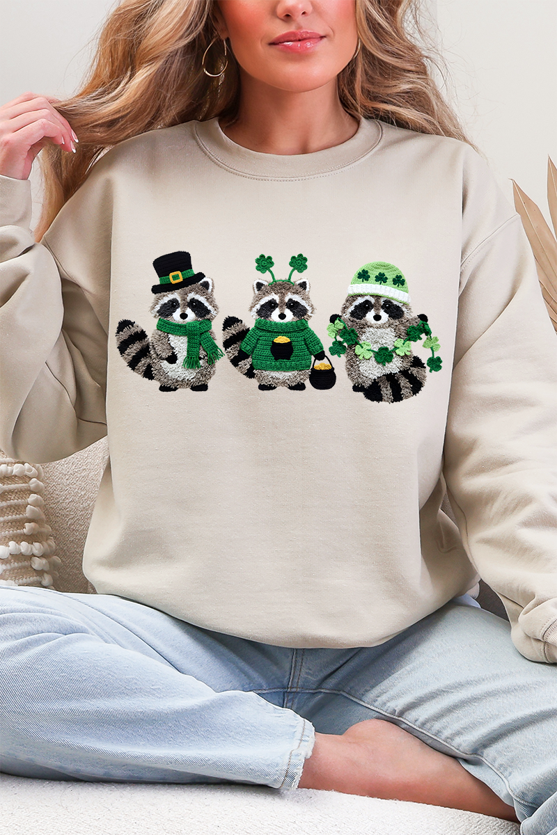 Faux Yarn Clover Crew Heavy Blend Sweatshirt product image 6