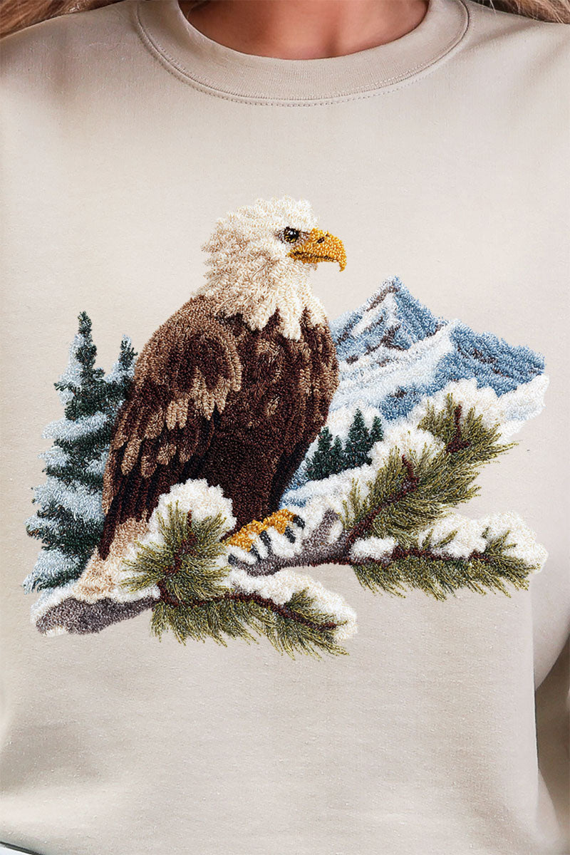 Faux Yarn Winter Eagle Heavy Blend Crew Sweatshirt product image 2