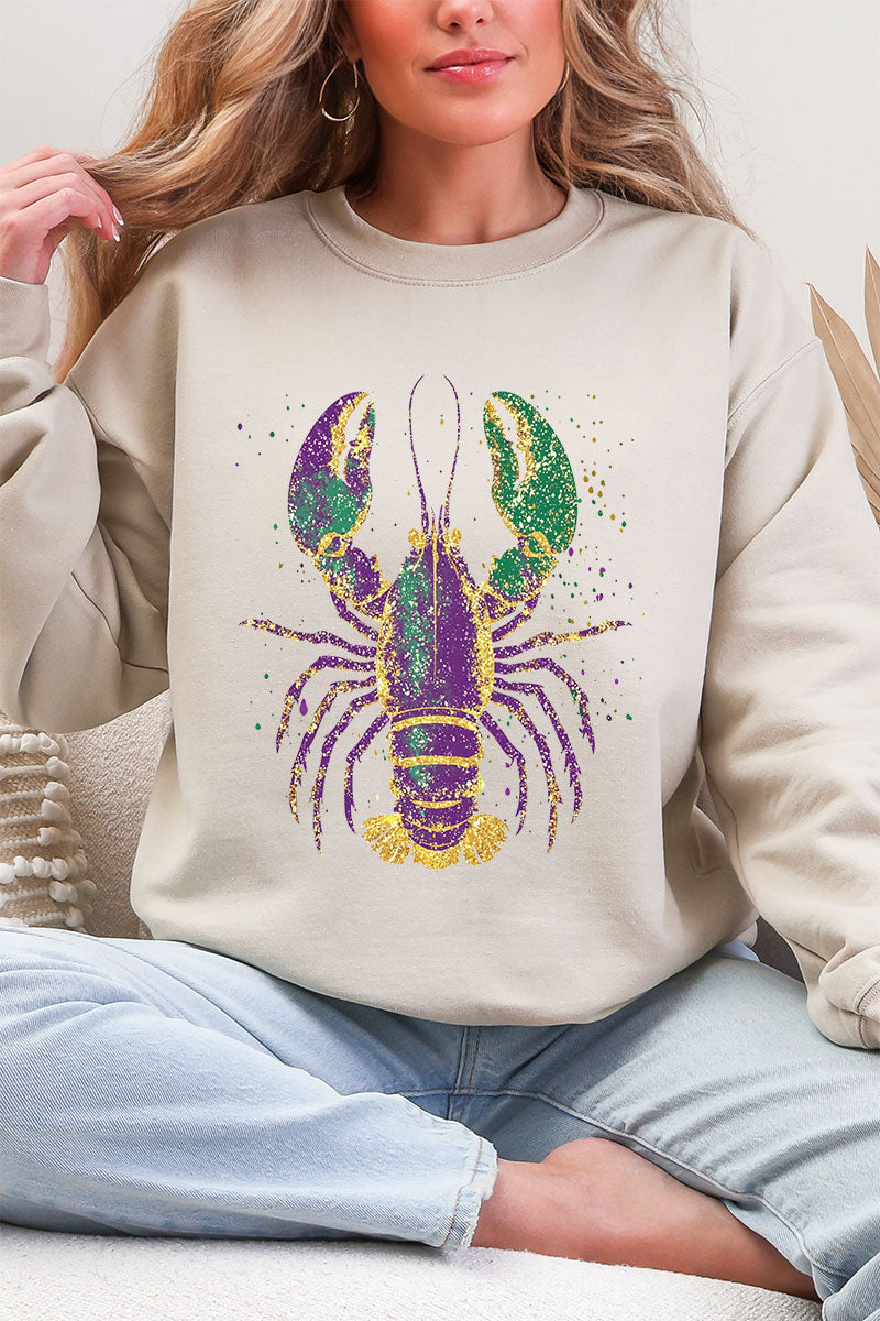 Glitzy Gras Crawfish Heavy Blend Crew Sweatshirt product image 6