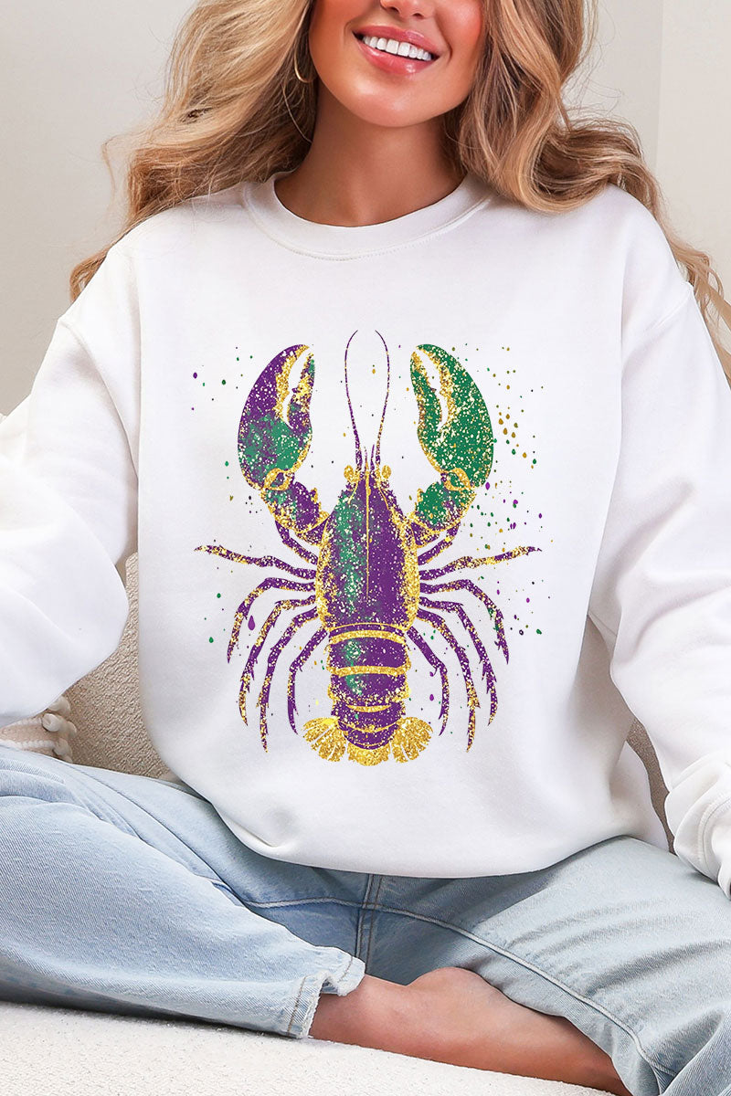 Glitzy Gras Crawfish Heavy Blend Crew Sweatshirt product image 1