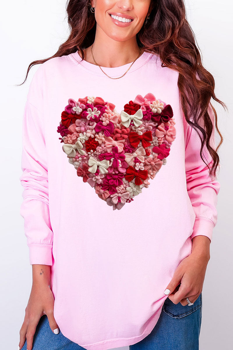 Wrapped With Love Comfort Colors Heavyweight Long Sleeve product image 3