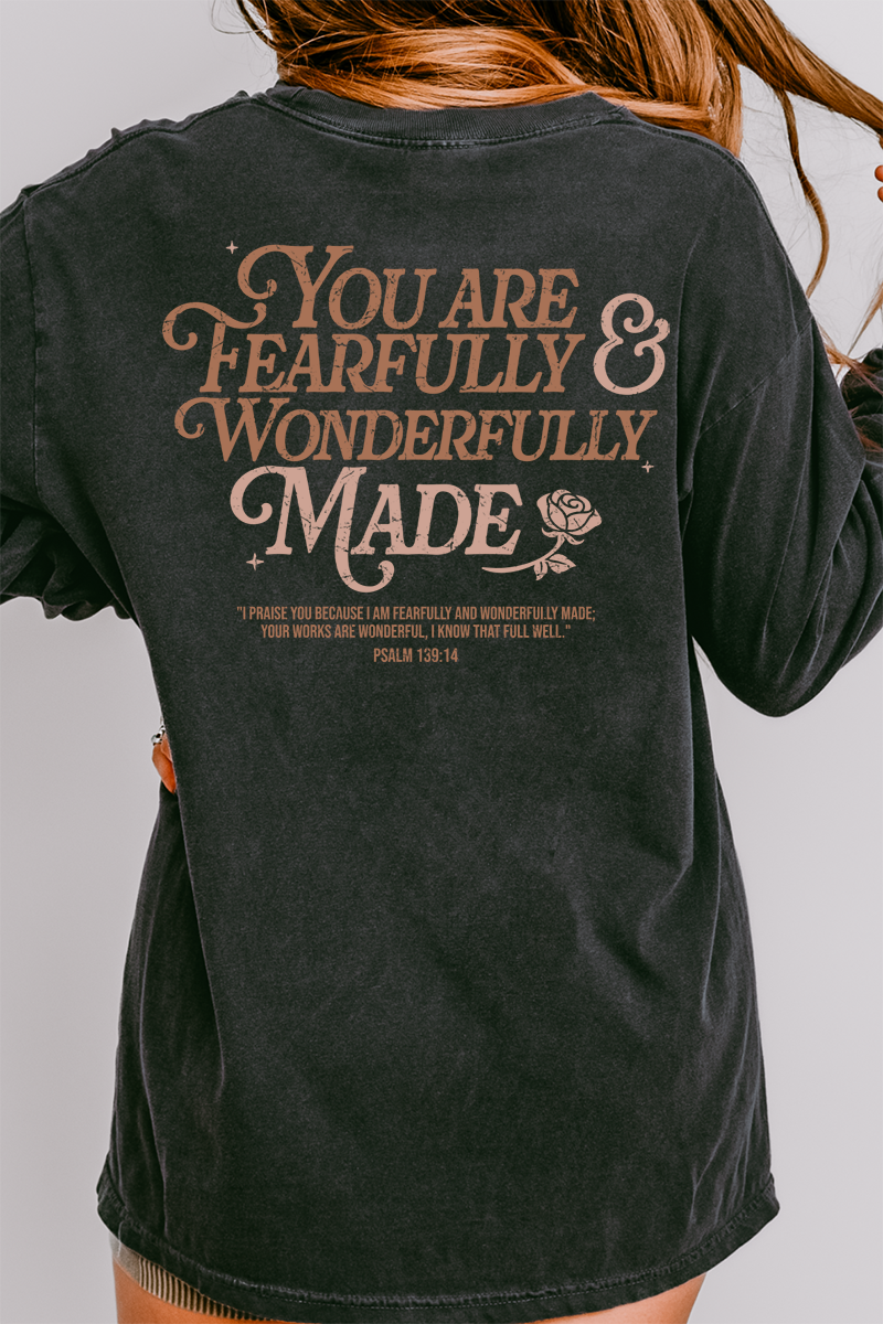 Wonderfully Made Front & Back Design Comfort Colors product image 3