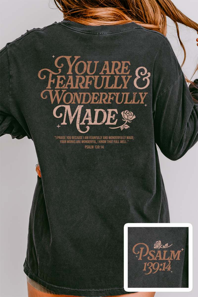 Wonderfully Made Front & Back Design Comfort Colors product image 1
