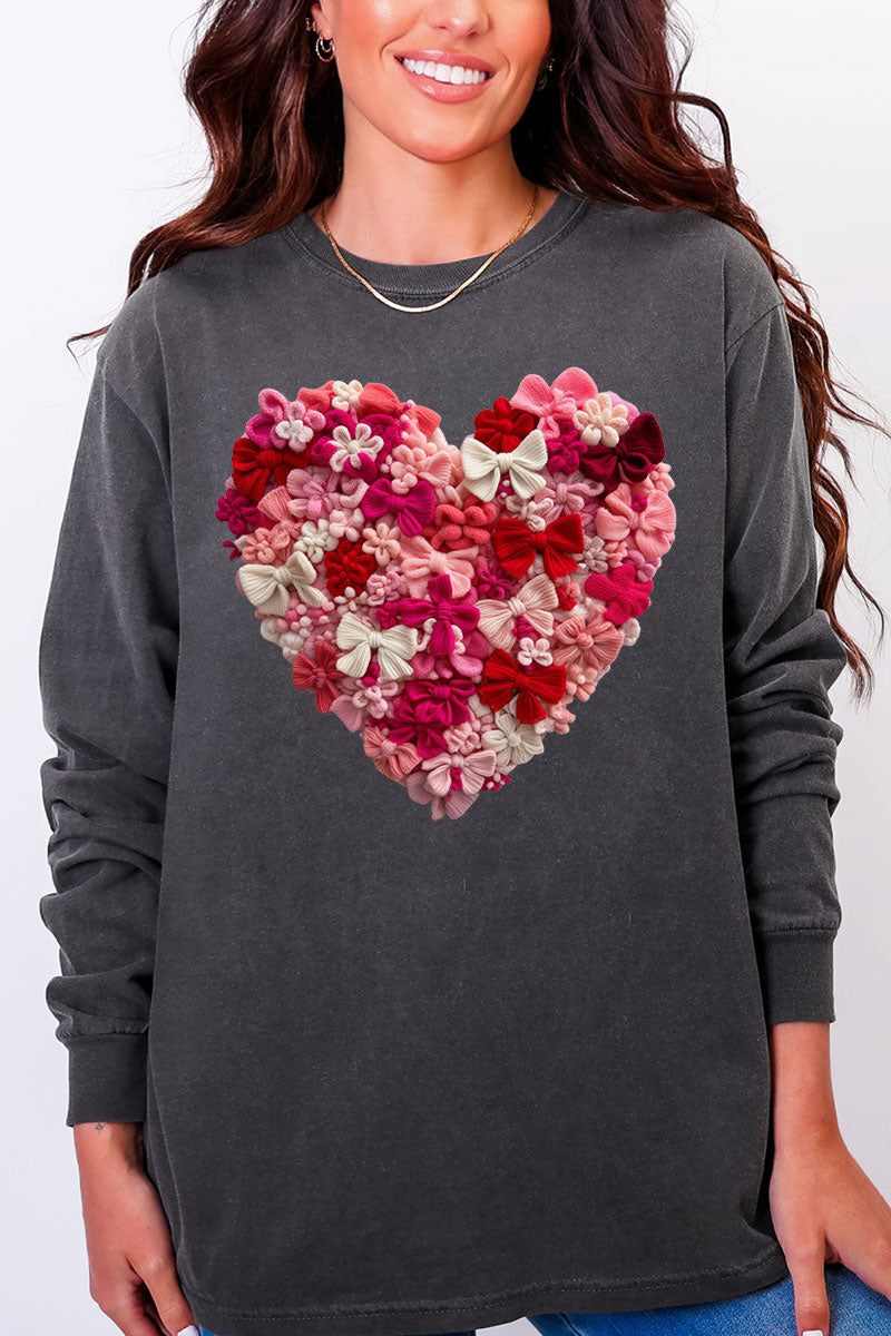 Wrapped With Love Comfort Colors Heavyweight Long Sleeve product image 5