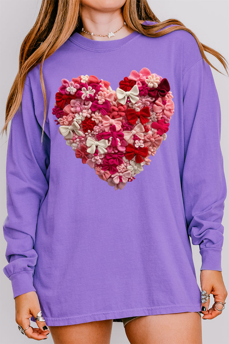 Wrapped With Love Comfort Colors Heavyweight Long Sleeve product image 1