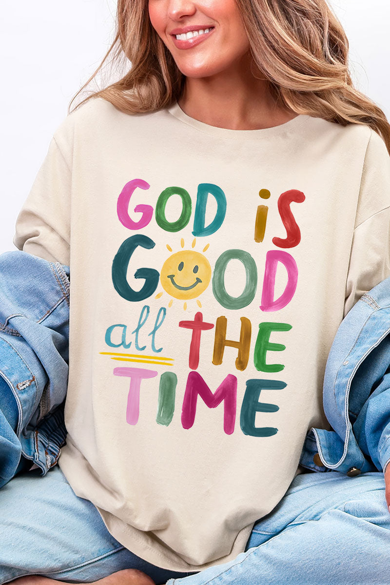 Colorful God Is Good Softstyle Adult T-Shirt product image 6