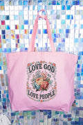 Old Garden Love God Canvas Jumbo Tote