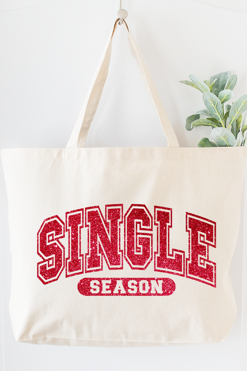 Single Season Canvas Jumbo Tote