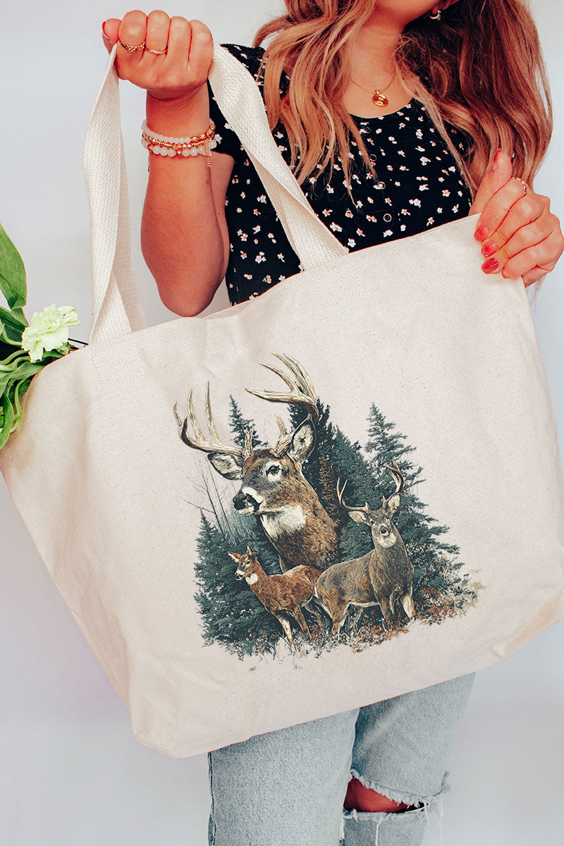 Timber Trails Canvas Jumbo Tote