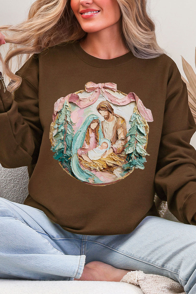 The Painted Baby Jesus Coquette Ecosmart Crewneck Sweatshirt product image 3