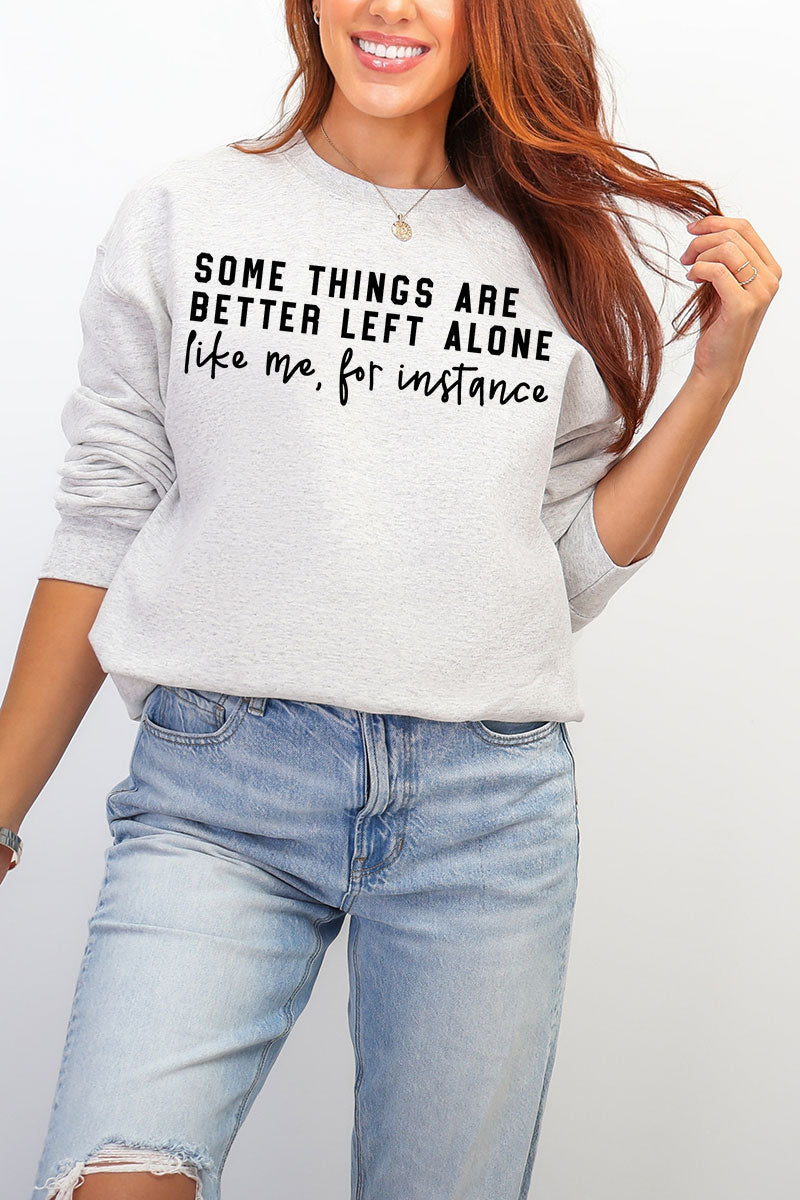 Better Left Alone Ecosmart Crewneck Sweatshirt product image 1