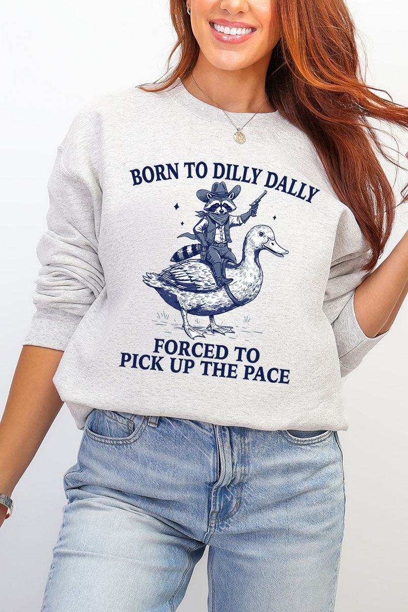Forced To Pick Up The Pace Ecosmart Crewneck Sweatshirt product image 3