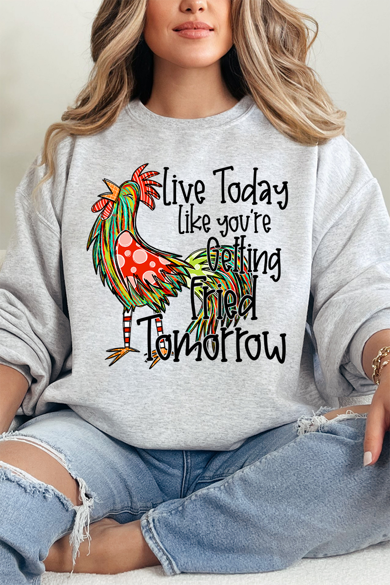 Getting Fried Tomorrow Ecosmart Crewneck Sweatshirt product image 3