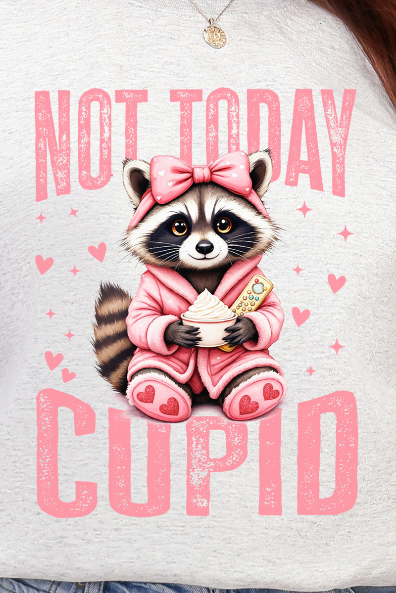 Not Today Cupid Ecosmart Crewneck Sweatshirt product image 5