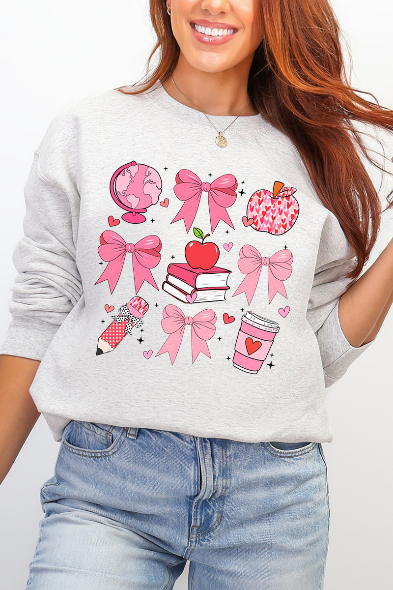 Teacher Love Ecosmart Crewneck Sweatshirt product image 3
