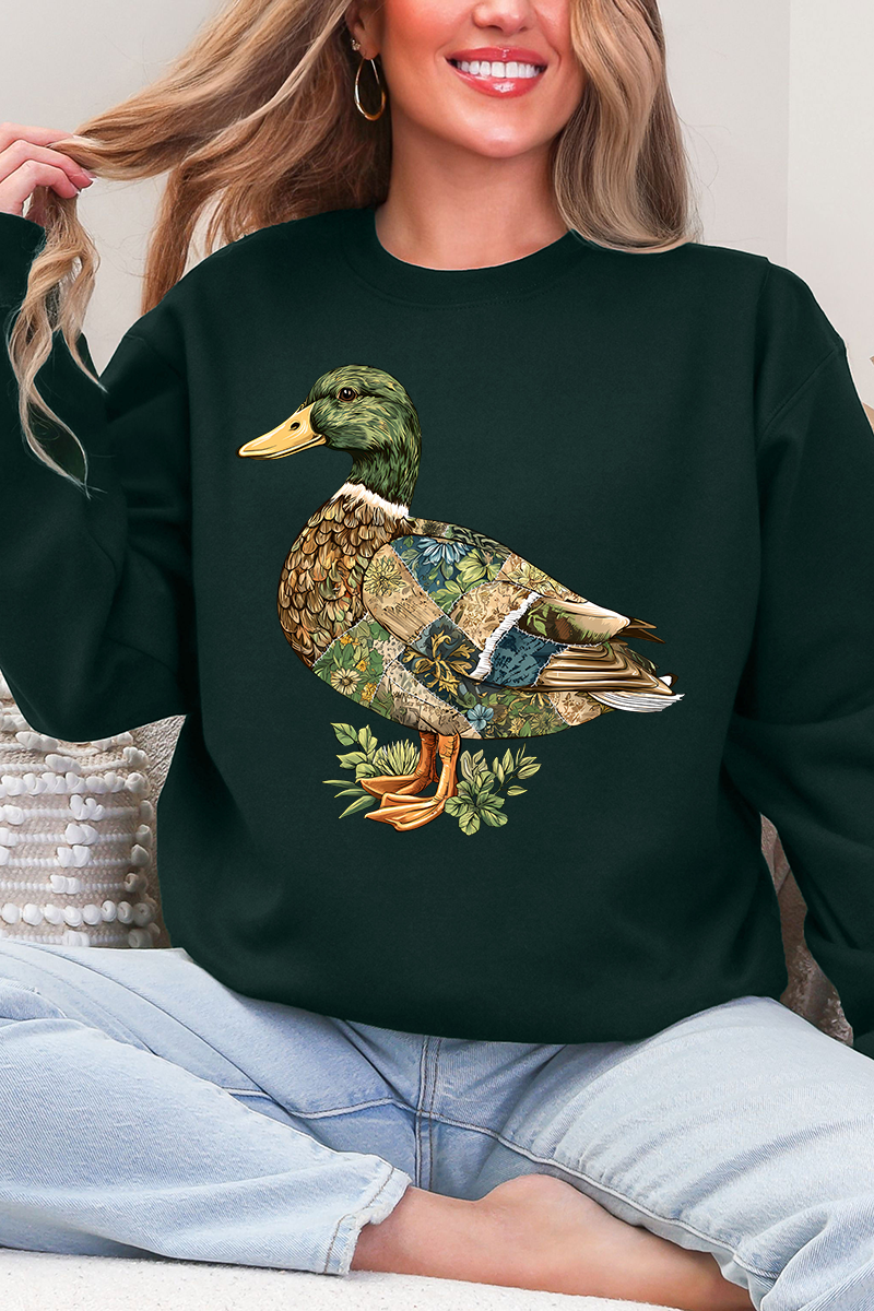 Patchwork Mallard Ecosmart Crewneck Sweatshirt product image 1