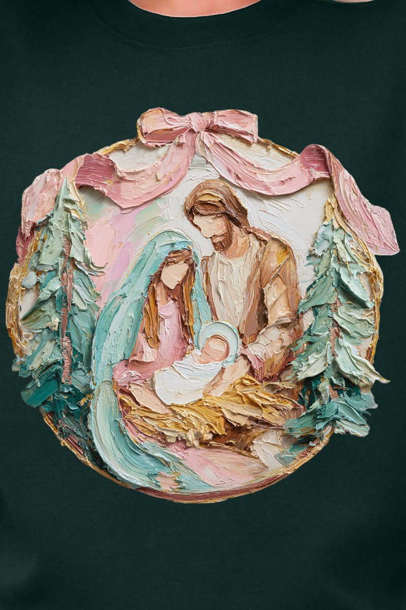 The Painted Baby Jesus Coquette Ecosmart Crewneck Sweatshirt product image 2