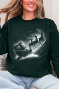 Vintage Santa Sleigh Ecosmart Crewneck Sweatshirt product image 1