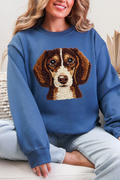 Faux Yarn Dachshund Ecosmart Crewneck Sweatshirt product image 1