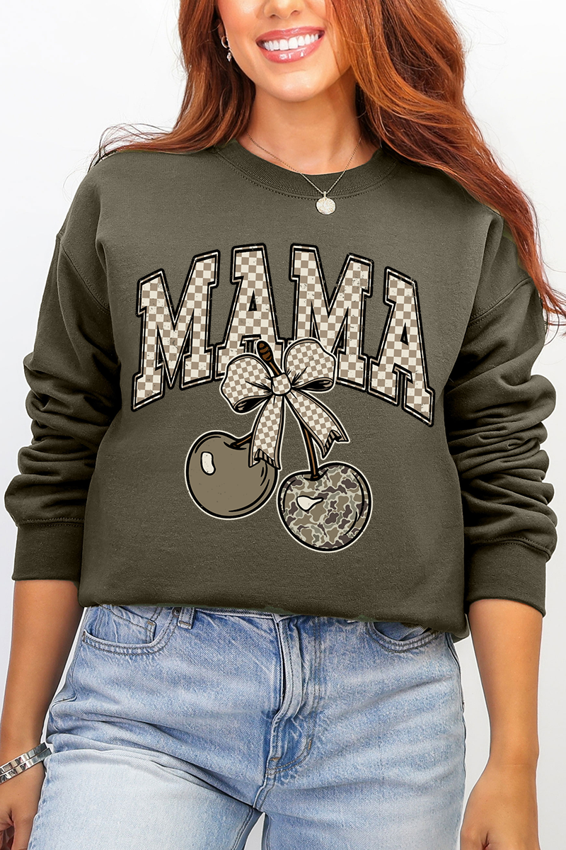 Cherry Luxe Mama Ecosmart Crewneck Sweatshirt product image 1