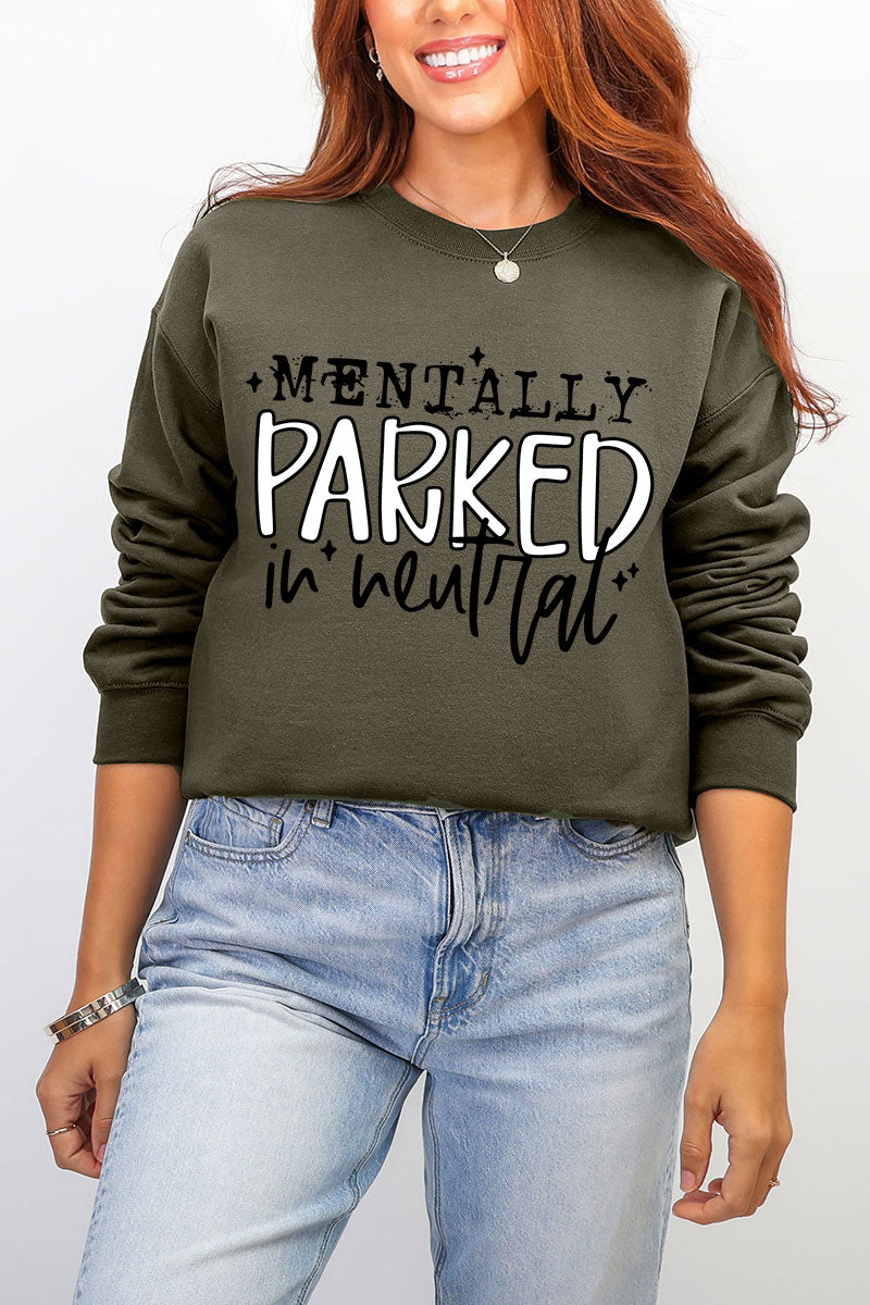 Mentally Parked Ecosmart Crewneck Sweatshirt product image 1