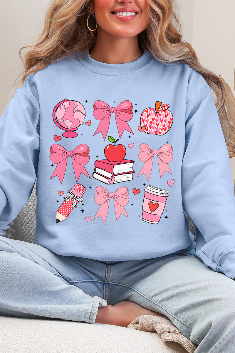 Teacher Love Ecosmart Crewneck Sweatshirt product image 5