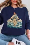 Faux Yarn Walking On Water Ecosmart Crewneck Sweatshirt product image 1