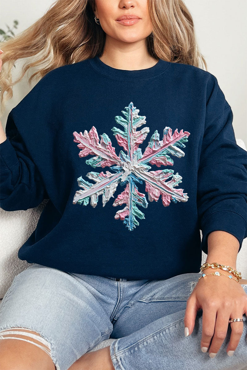 The Painted Snowflake Ecosmart Crewneck Sweatshirt product image 3