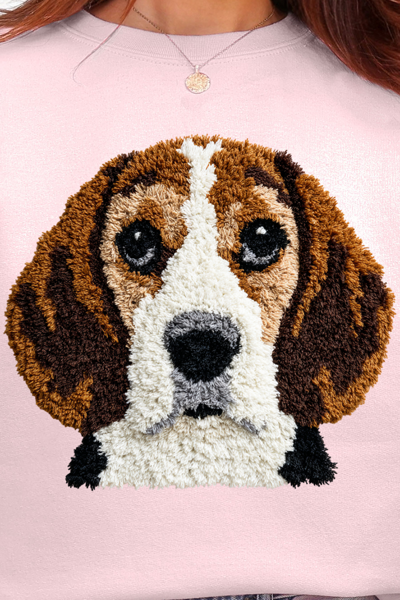 Faux Yarn Beagle Ecosmart Crewneck Sweatshirt product image 6