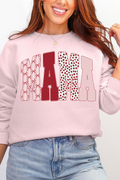 Blush And Bows Mama Ecosmart Crewneck Sweatshirt product image 1