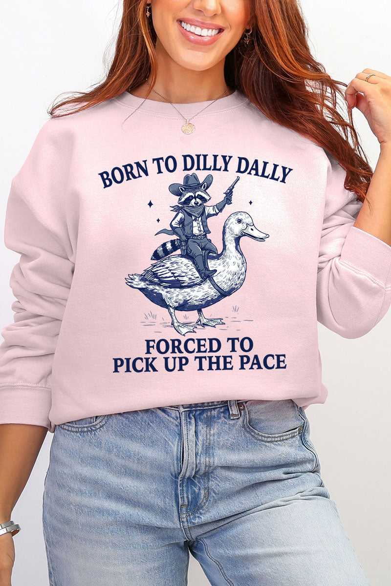 Forced To Pick Up The Pace Ecosmart Crewneck Sweatshirt product image 1