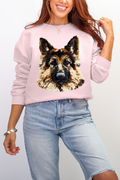 Faux Yarn German Shepherd Ecosmart Crewneck Sweatshirt product image 1