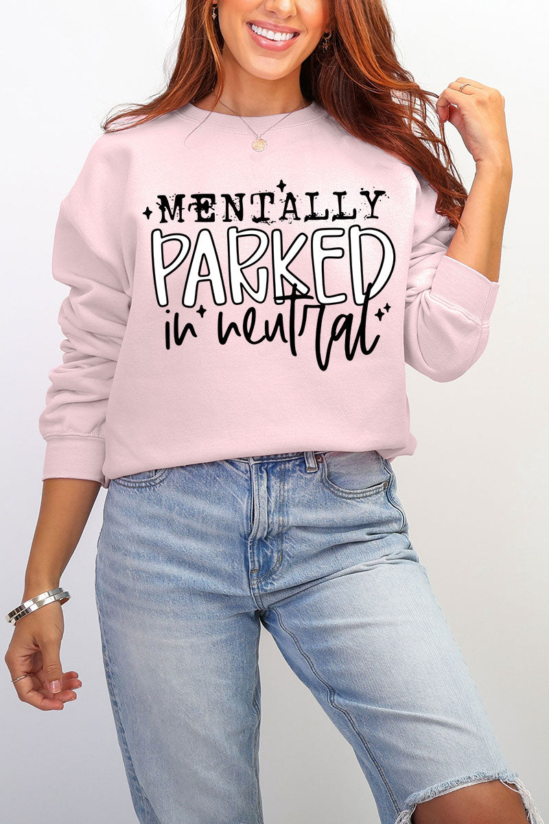 Mentally Parked Ecosmart Crewneck Sweatshirt product image 4