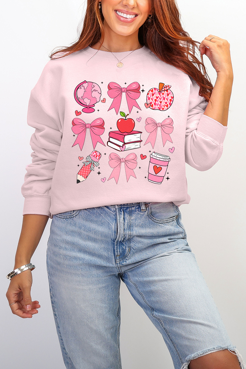 Teacher Love Ecosmart Crewneck Sweatshirt product image 4