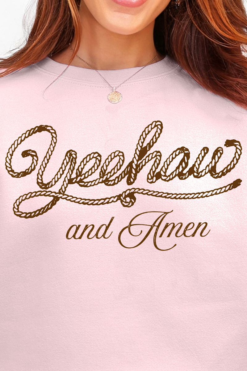 Yeehaw & Amen Ecosmart Crewneck Sweatshirt product image 2