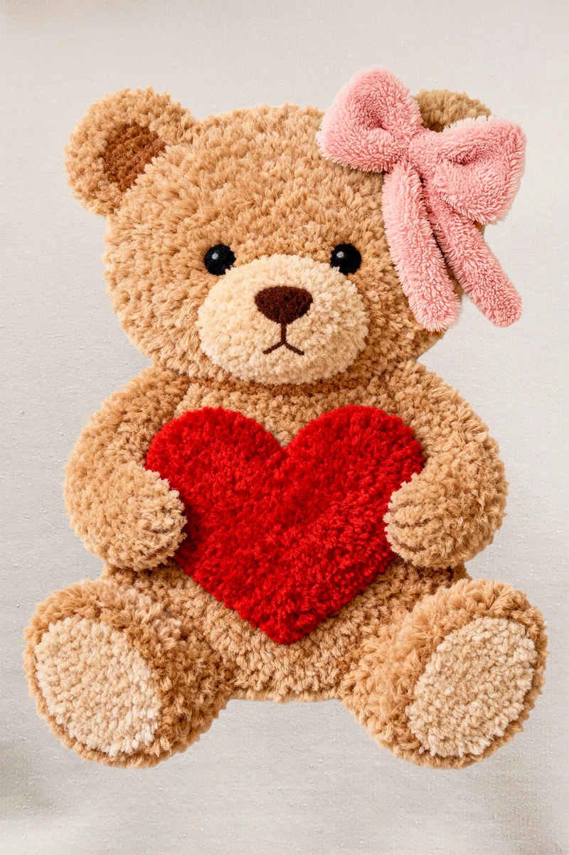 Cozy Heart Cub Faux Yarn Ecosmart Crewneck Sweatshirt product image 2
