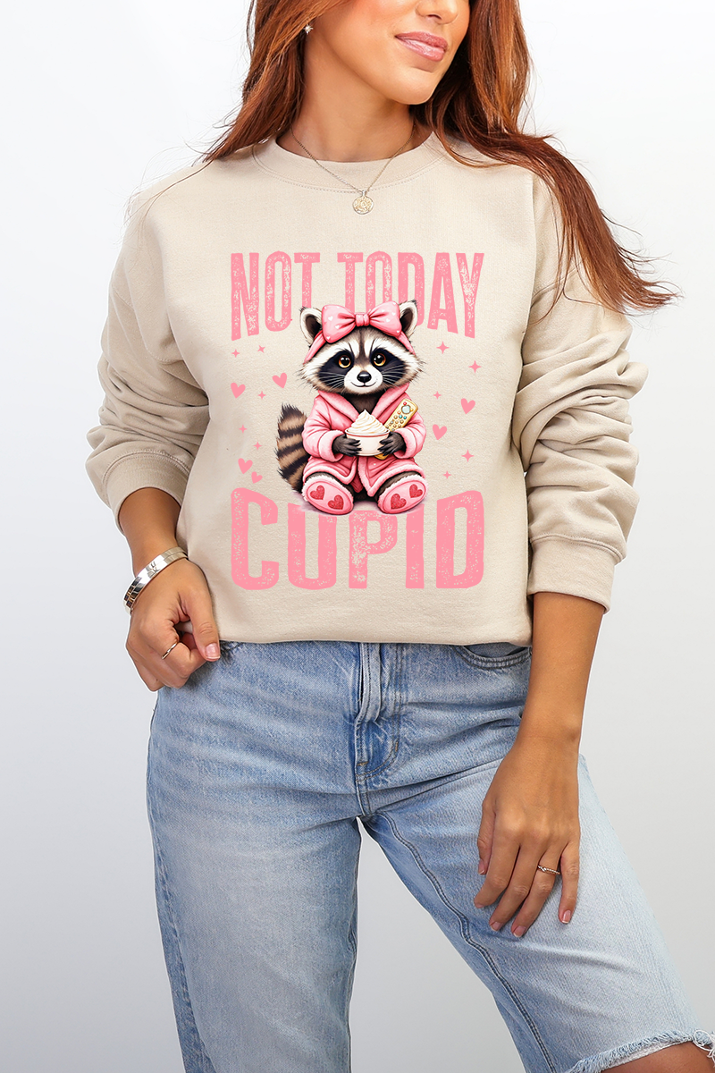Not Today Cupid Ecosmart Crewneck Sweatshirt product image 4