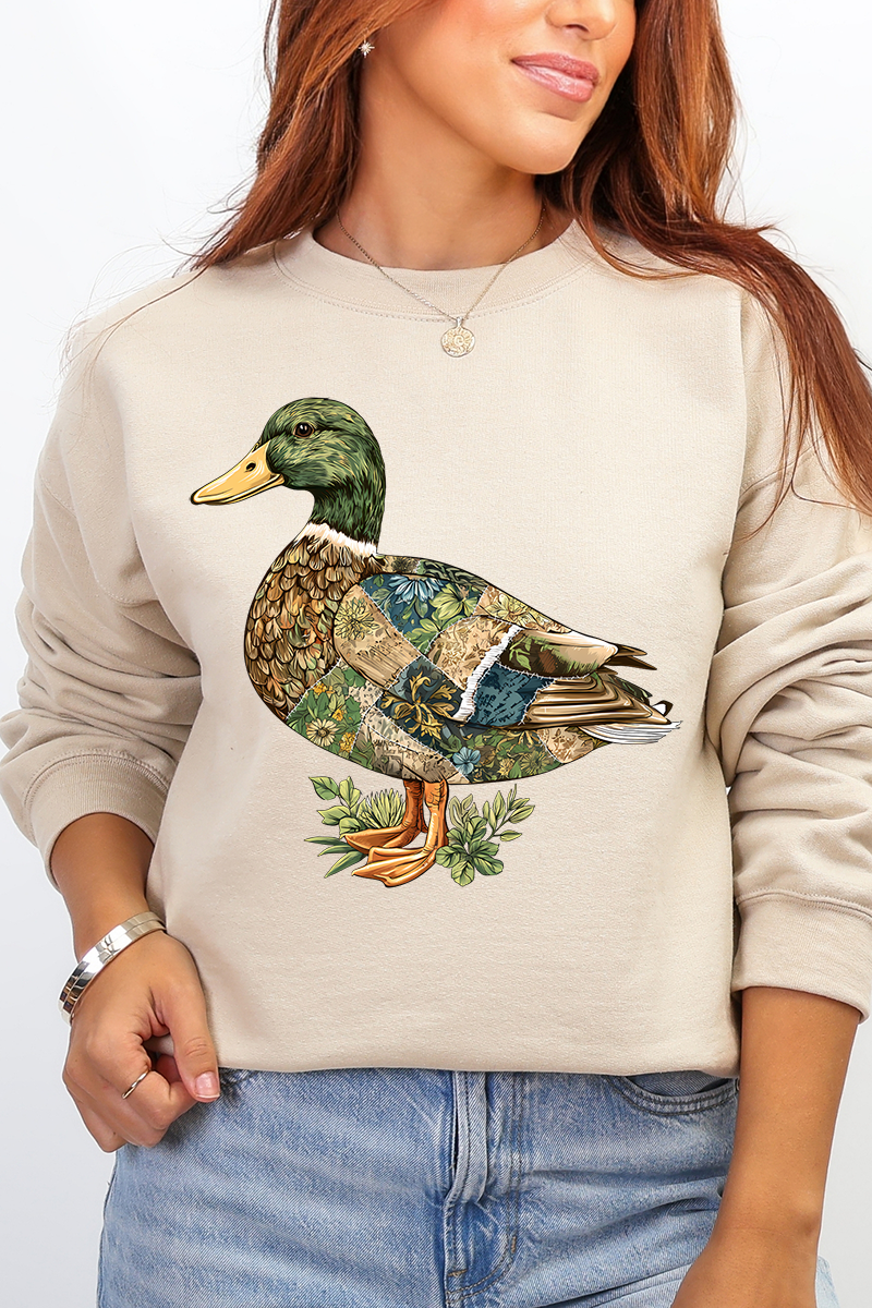 Patchwork Mallard Ecosmart Crewneck Sweatshirt product image 5