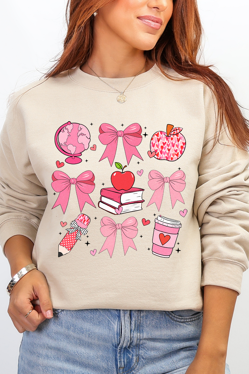 Teacher Love Ecosmart Crewneck Sweatshirt product image 1