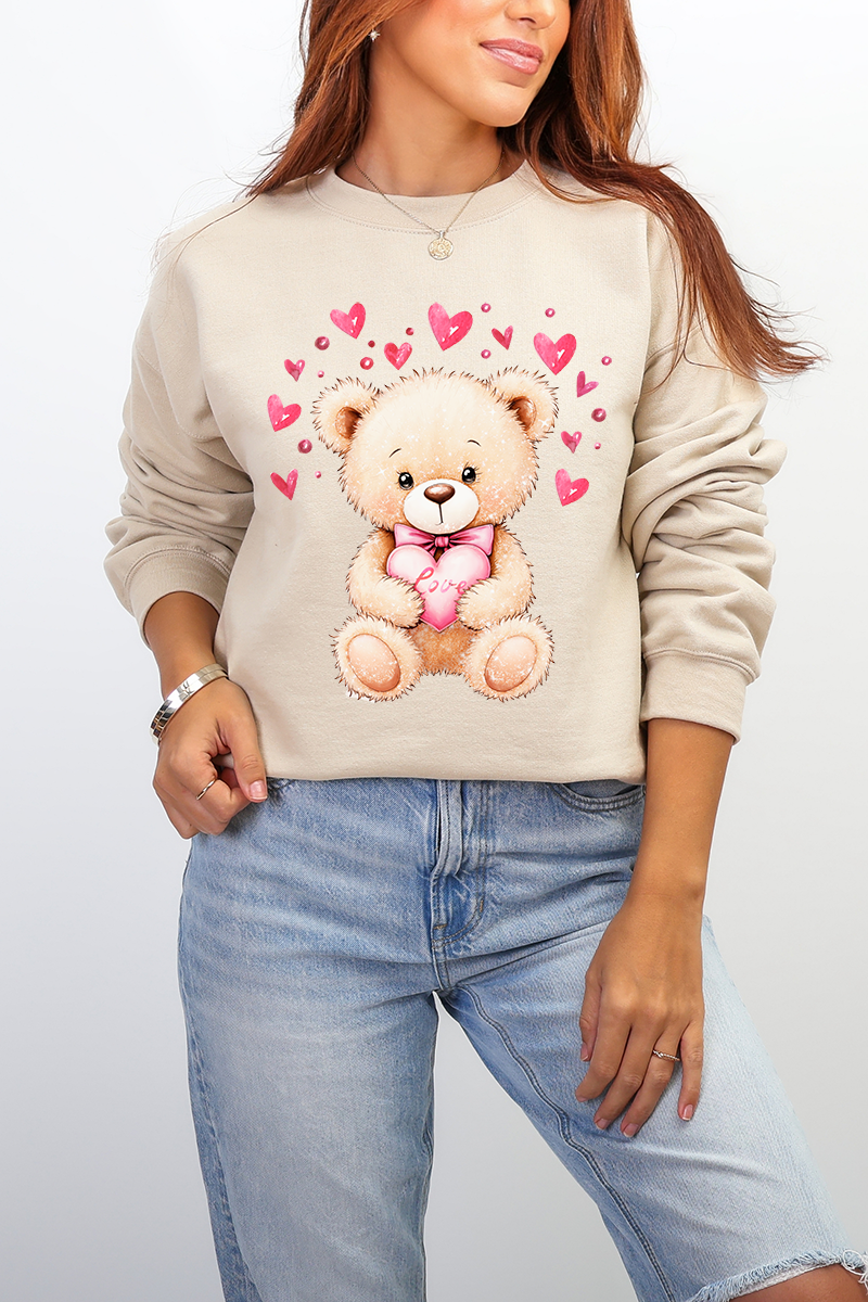 Teddy In Love Ecosmart Crewneck Sweatshirt product image 1