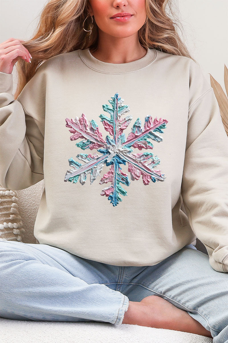The Painted Snowflake Ecosmart Crewneck Sweatshirt product image 4