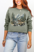 Alpine Deer Ecosmart Crewneck Sweatshirt product image 1