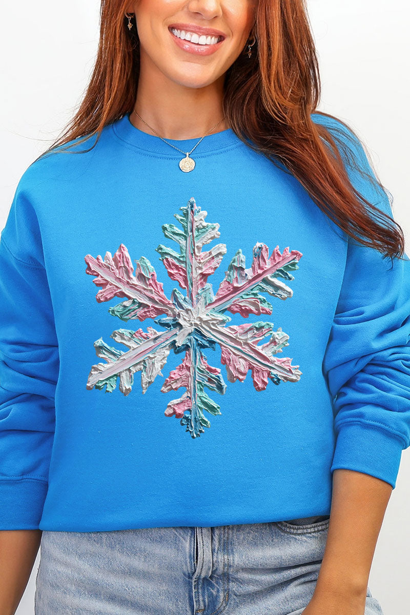 The Painted Snowflake Ecosmart Crewneck Sweatshirt product image 5