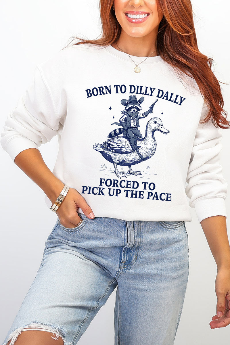 Forced To Pick Up The Pace Ecosmart Crewneck Sweatshirt product image 6