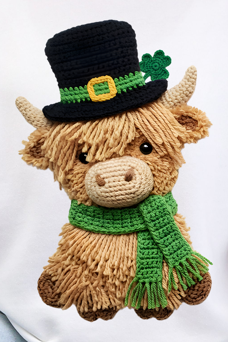 Shamrock & Moo Faux Yarn Ecosmart Crewneck Sweatshirt product image 2