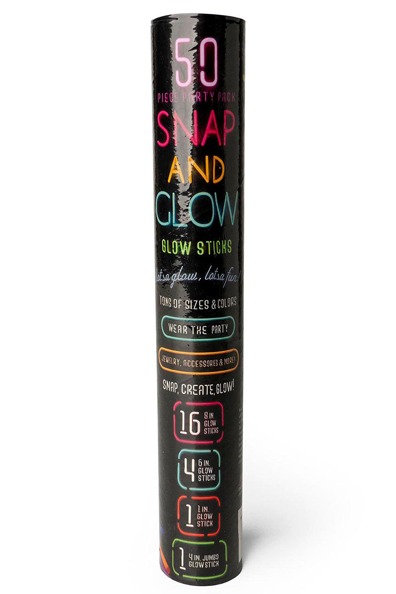 Snap And Glow Sticks - 50 Piece Party Pack