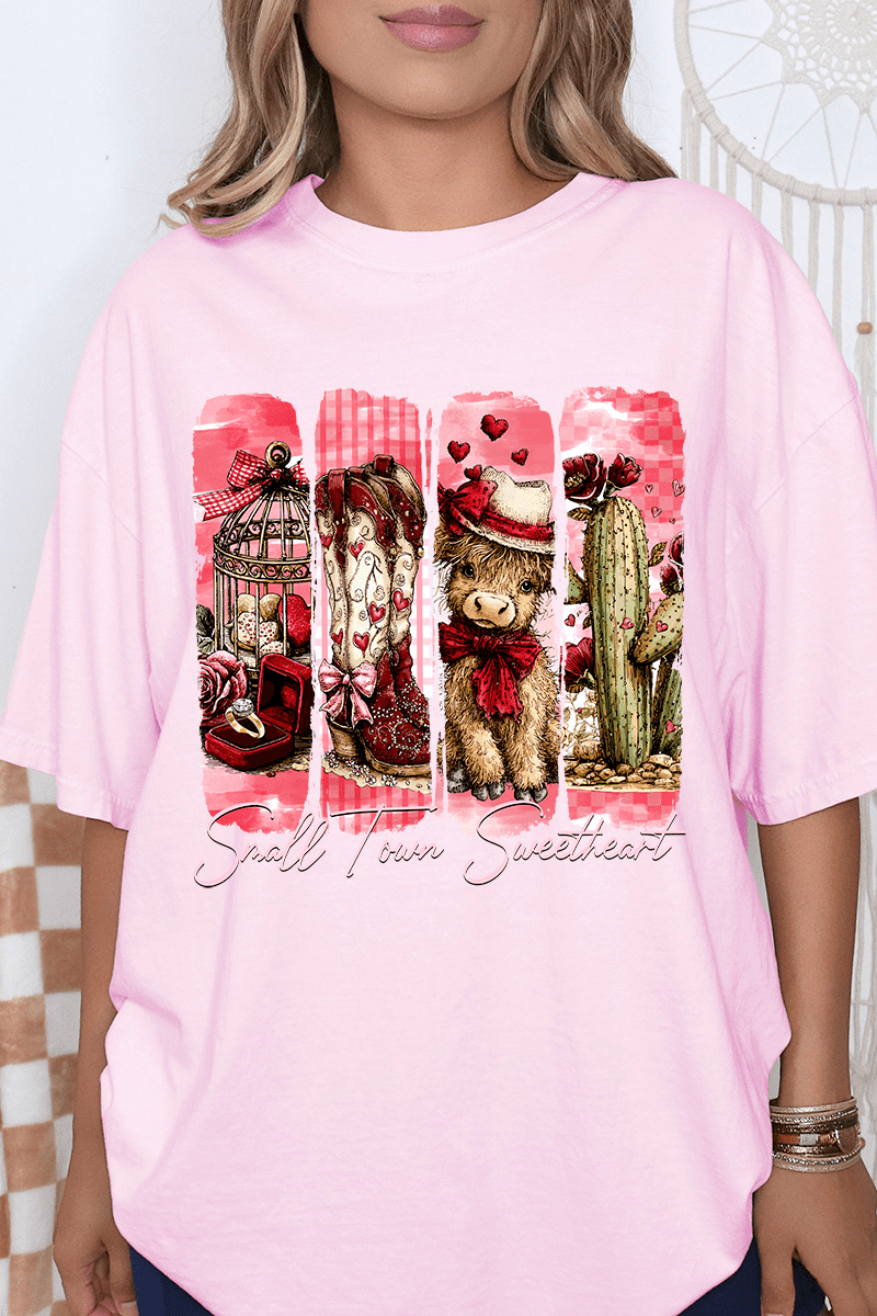 Small Town Sweetheart Comfort Colors Adult Ring-Spun Cotton Tee