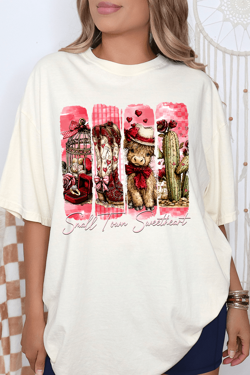 Small Town Sweetheart Comfort Colors Adult Ring-Spun Cotton Tee