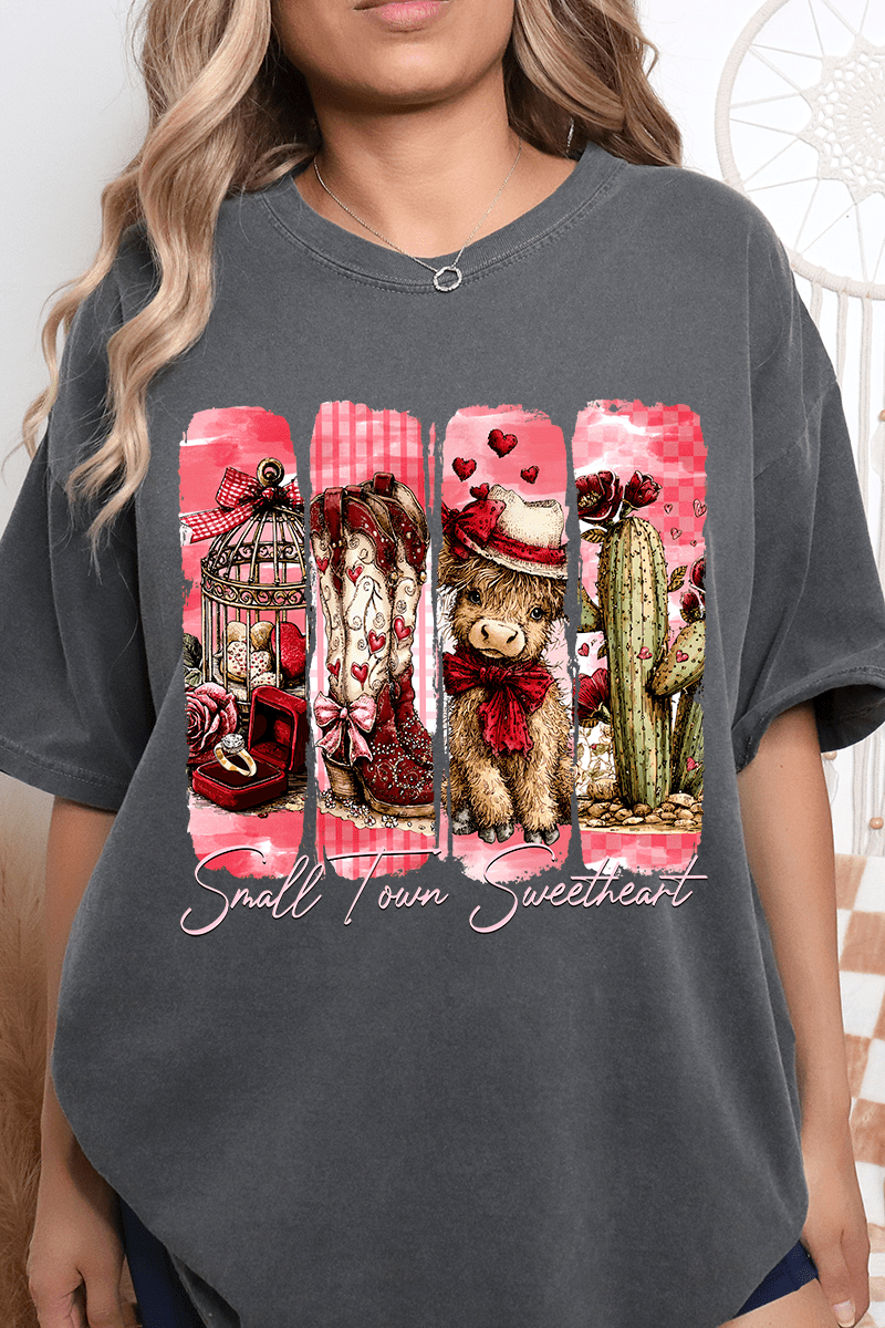 Small Town Sweetheart Comfort Colors Adult Ring-Spun Cotton Tee