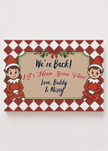 Personalized Plaid & Playful Elf Stretched Canvas Print *Customize with Elf Names
